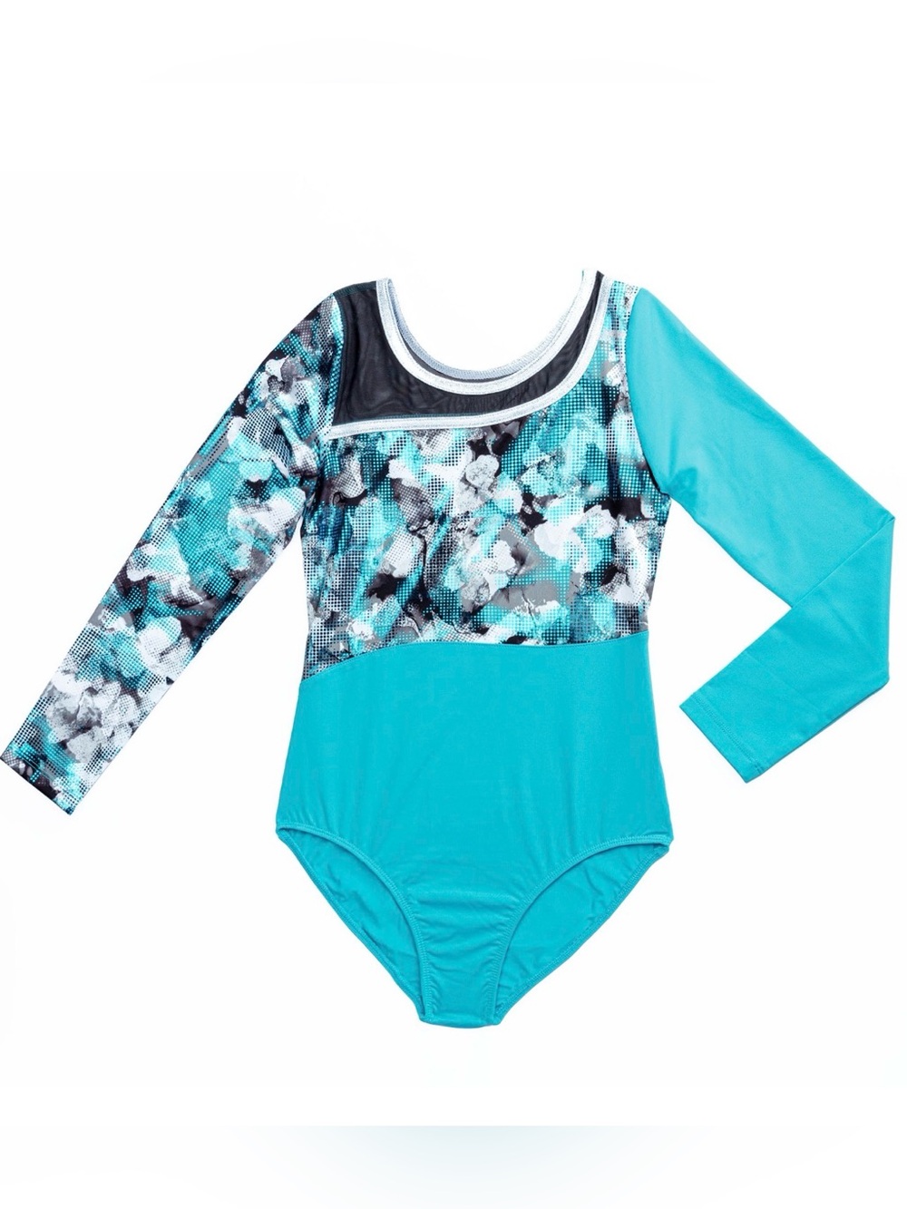 Girls Rainbeau Moves long Sleeve Leotard Size M NWT